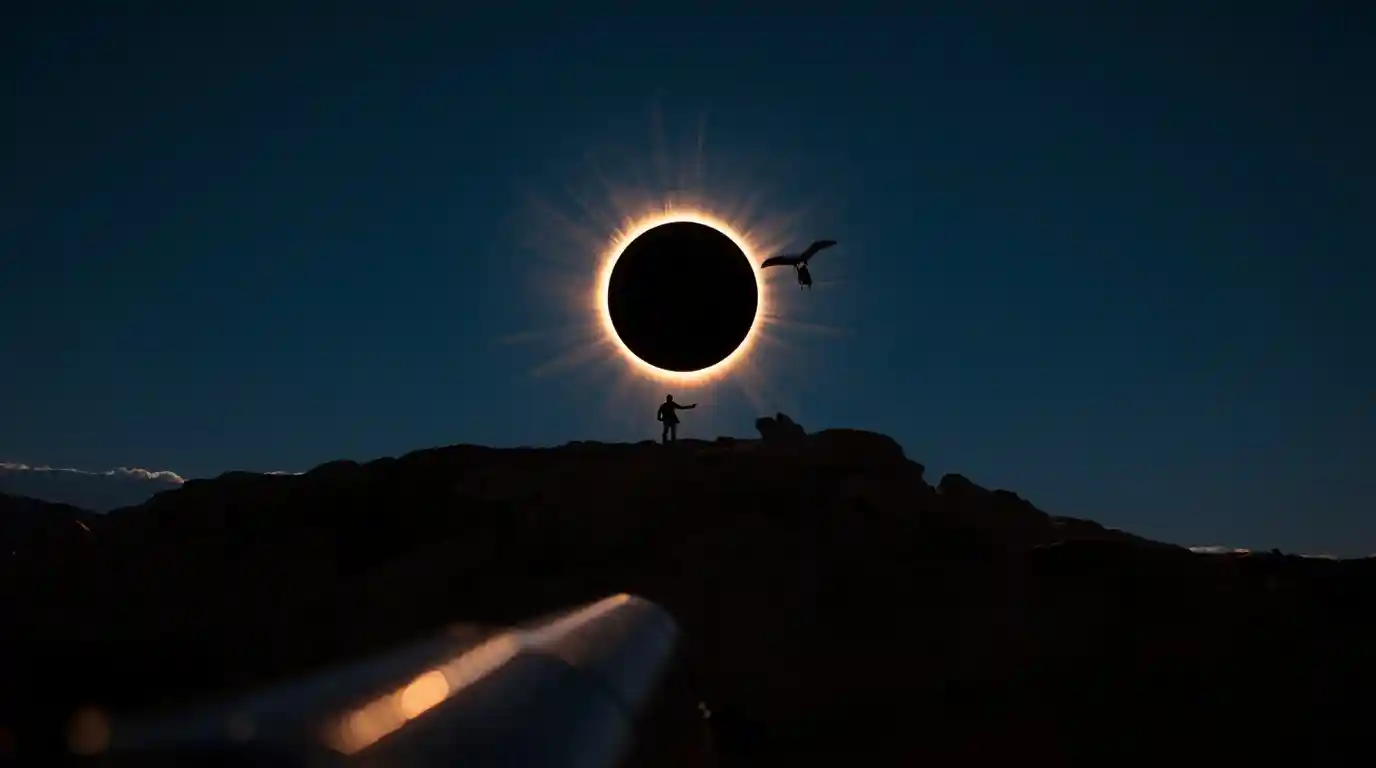 84 Seconds and 600 Hours Behind One Red Bull Eclipse Photo