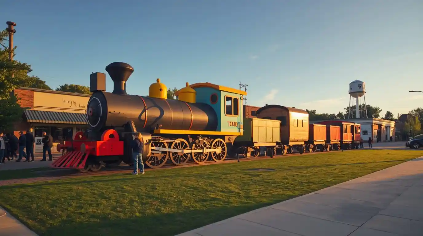 The New St. Thomas Train Sculpture Is a Giant Toy